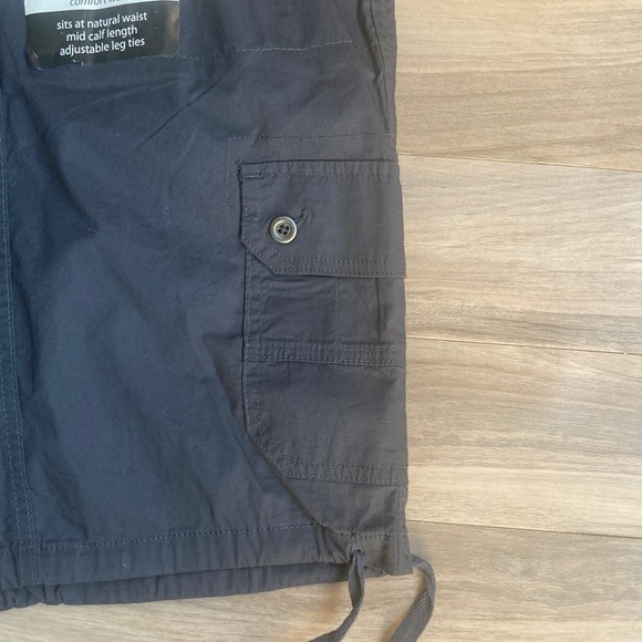 Dash Cargo Short adjustable leg ties charcoal gray comfee flex knit waist 3X - Picture 6 of 17